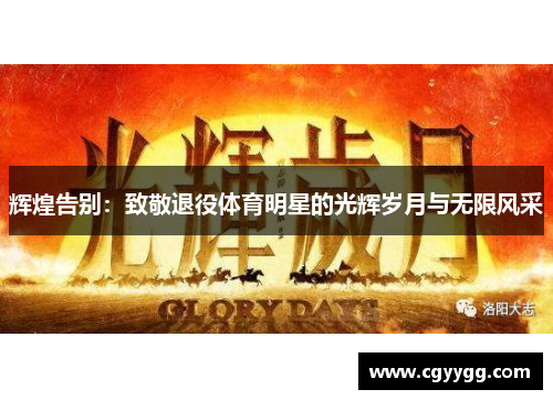 辉煌告别：致敬退役体育明星的光辉岁月与无限风采